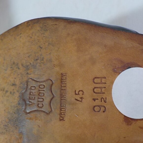 VIA SPIGA, Black Patent Leather, Sling Back Pumps with Suede Button Accent - Picture 4 of 11